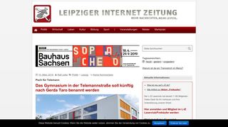 
                            5. Leipziger Internet Zeitung: Das Gymnasium in der Telemannstraße ...