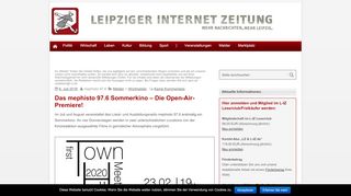 
                            11. Leipziger Internet Zeitung: Das mephisto 97.6 Sommerkino – Die ...