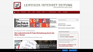 
                            8. Leipziger Internet Zeitung: Die Leakarchive bei D-Tube (Schwärzung ...