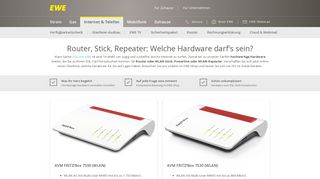 
                            2. Leistungsstarke Router, WLAN-Sticks und Powerlines von EWE