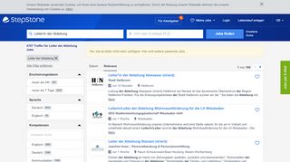 
                            12. Leiter*in der Abteilung Digitale Medien Services - Job bei ... - StepStone