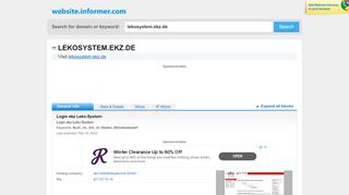 
                            4. lekosystem.ekz.de at WI. Login ekz Leko-System - Website Informer