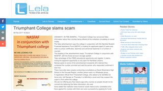 
                            8. Lela Mobile Online - Triumphant College slams scam