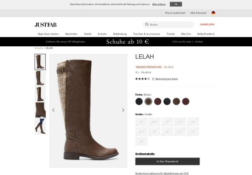 
                            2. LELAH Schuhe in dk brown - günstig online kaufen im JustFab Shop ...