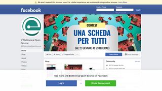 
                            4. L'Elettronica Open Source - Home | Facebook