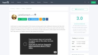 
                            7. LendConnect (LCT) ICO information and rating | TrackICO