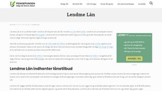 
                            12. Lendme Lån indhenter lånetilbud for dig. Lån op til 300000 kroner i ...