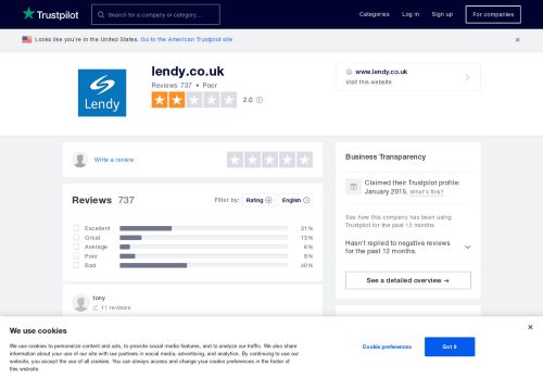 
                            8. lendy.co.uk - Trustpilot