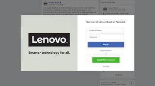
                            6. Lenovo Brasil - Um usuário do fórum do Clube do Hardware ...