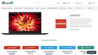 
                            12. Lenovo Discounts | Military, Students & More | ID.me Shop