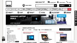 
                            12. Lenovo Laptops at Box.co.uk