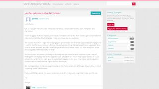 
                            13. Lens Flare Login move to Urban Dark Template ! - Serif Addons Forum