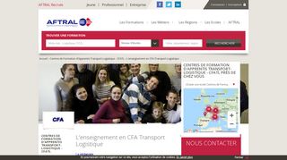 
                            8. L'enseignement en CFA Transport Logistique | AFTRAL