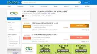 
                            9. LensKart refer and earn offer - Zoutons