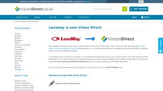 
                            3. Lensway is now Vision Direct | Vision Direct UK