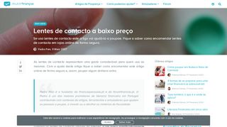 
                            6. Lentes de contacto a baixo preço - Doutor Finanças