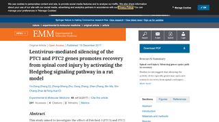
                            9. Lentivirus-mediated silencing of the PTC1 and PTC2 genes promotes ...