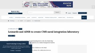 
                            11. Leonardo and ADSB to create CMS naval integration laboratory