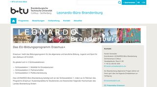 
                            13. Leonardo-Büro Brandenburg - BTU Cottbus-Senftenberg