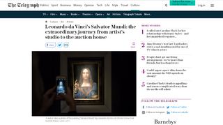 
                            6. Leonardo da Vinci's Salvator Mundi: the extraordinary journey from ...