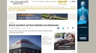 
                            13. Leonberg: Bosch erweitert auf dem Gelände von Hofmeister ...