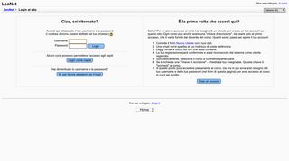 
                            4. LeoNet: Login al sito