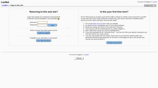 
                            12. LeoNet: Login to the site