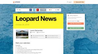 
                            10. Leopard News | Smore Newsletters for Education