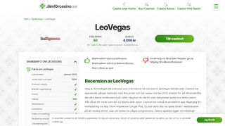 
                            10. LeoVegas - Bäst Välkomstbonus här » snabb ... - Online casino