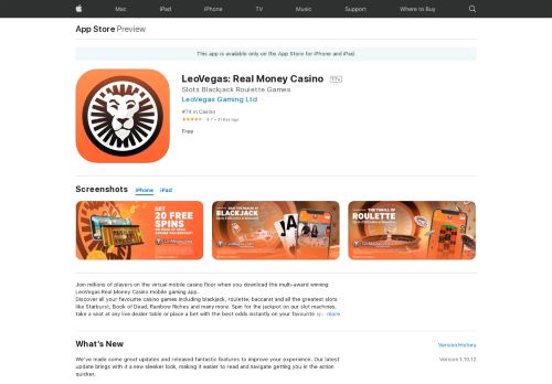 
                            13. LeoVegas: Real Money Casino on the App Store - iTunes - Apple