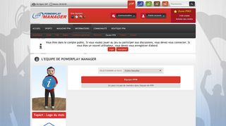 
                            10. L'Equipe de PowerPlay Manager