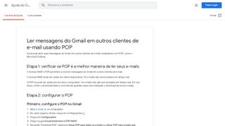 
                            3. Ler mensagens do Gmail em outros clientes de e-mail usando POP ...