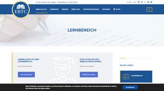 
                            1. Lernbereich – EBTC, Europäisches Bibel Trainings Centrum