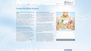 
                            7. Lernen Sie Belico kennen » Medizinische BioTech Kosmetik | Belico ...