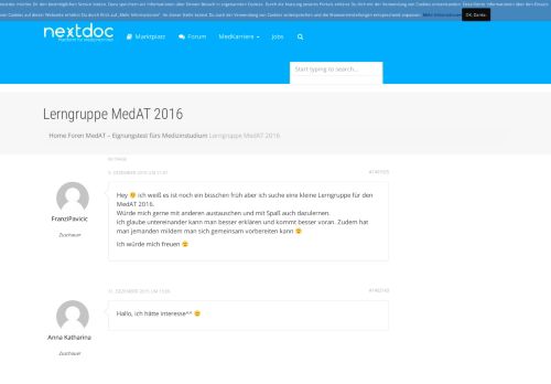 
                            5. Lerngruppe MedAT 2016 - nextdoc