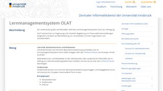 
                            6. Lernmanagementsystem OLAT – Universität Innsbruck