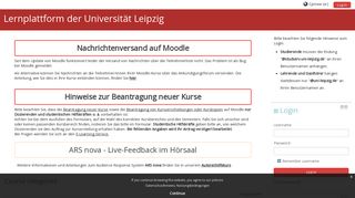 
                            9. Lernplattform der Universität Leipzig - Moodle