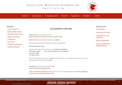 
                            13. Lernplattform Moodle | smg-ingelheim.de