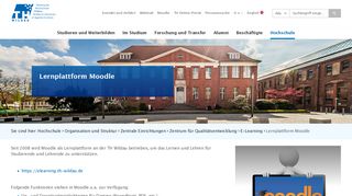 
                            3. Lernplattform Moodle – Technische Hochschule Wildau