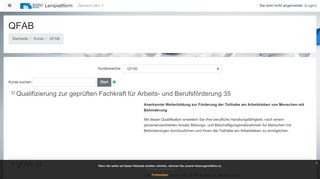 
                            3. Lernplattform: QFAB - Lernplattform Bildung & Beratung Bethel