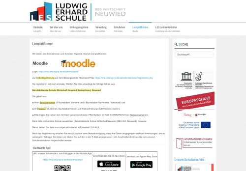 
                            1. Lernplattformen Moodle - Ludwig-Erhard-Schule Neuwied