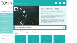 
                            11. Lernplattformen & Tools: Kompetenzbereich eLearning - Charité ...