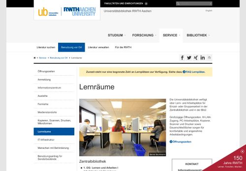 
                            8. Lernräume - RWTH AACHEN UNIVERSITY Universitätsbibliothek ...