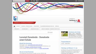 
                            8. Lernstatt Demokratie Demokratie entert Schule Hamburg ...