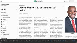 
                            11. Leroy Reid now CEO of Conduent Jamaica - PressReader