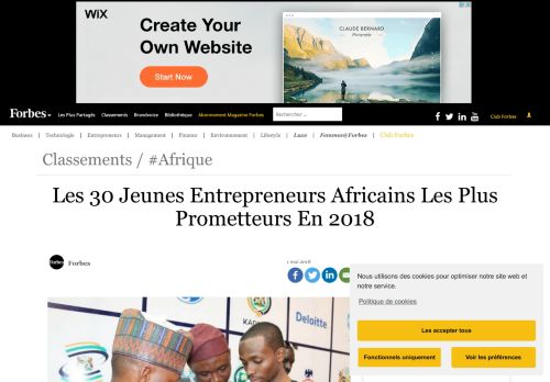 
                            11. Les 30 Jeunes Entrepreneurs Africains Les Plus Prometteurs En 2018 ...