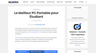 
                            10. Les 8 (vrais) Meilleurs PC Portables pour Étudiant en 2019