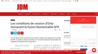 
                            8. Les conditions de cession d'Only menacent la fusion Numericable-SFR