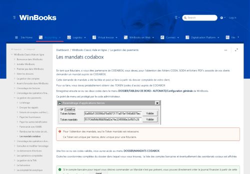 
                            13. Les mandats codabox - Help On line WinBooks Classic FR ...