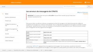 
                            6. Les serveurs de messagerie de STRATO